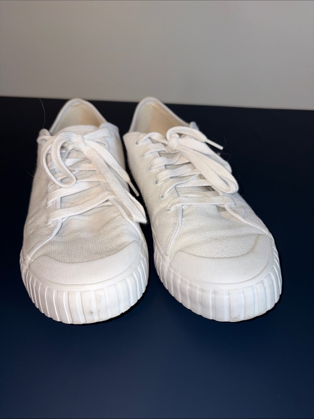 Taos Footwear White Canvas Sneakers